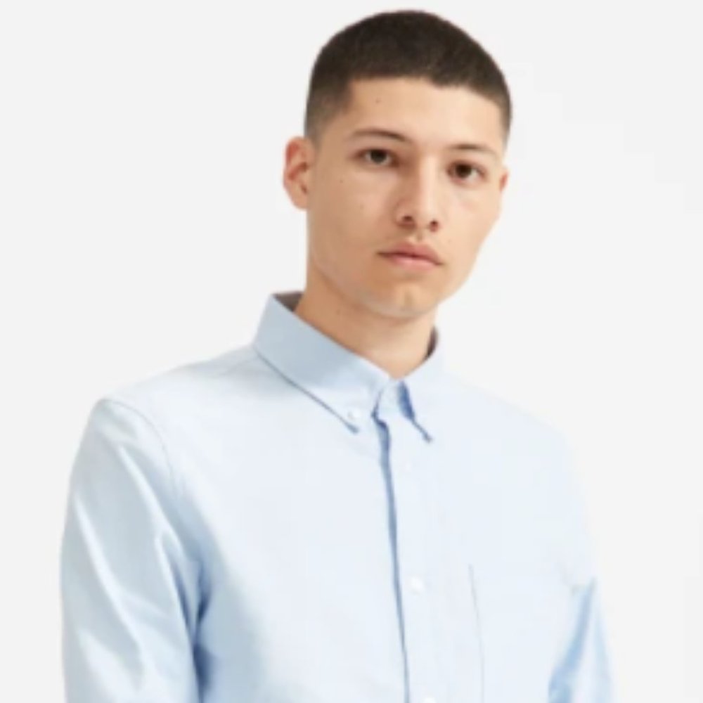Everlane | The Std Fit Japanese Oxford Blue | (M/T) Medium/Tall | New With Tags